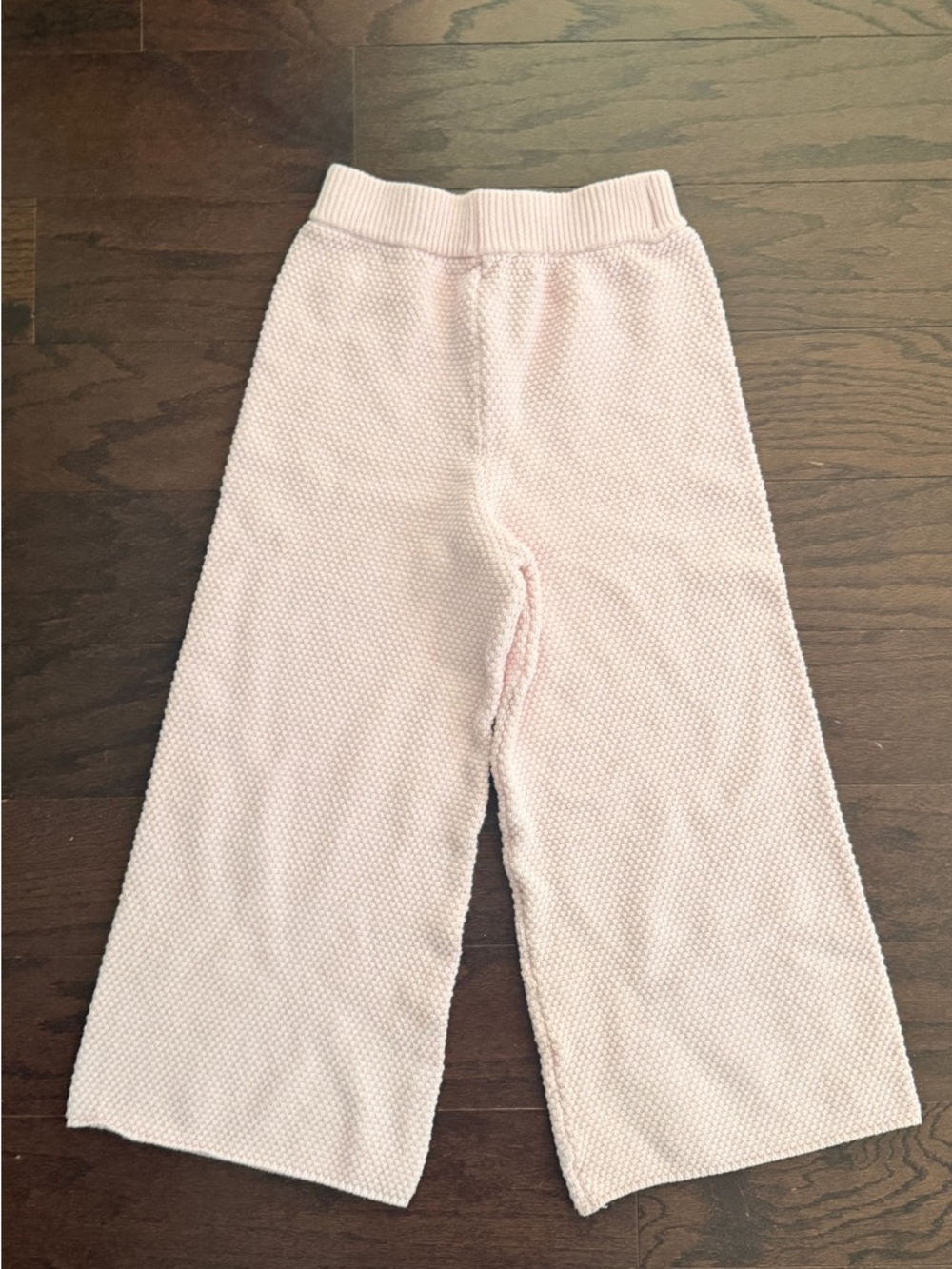 Sincerely Jules Pink Knit Wide Leg Pants Medium Cozy Lounge Textured